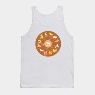 Sagittarius, 2, Zodiac, Astrology, Horoscope, Stars, Sun-and-moon. Birthday, Valentines-day, Holidays, Tank Top